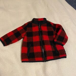 Old Navy Red and Black Plaid Jacket